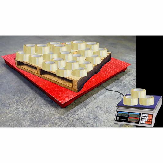 Liberty Scales LS-700-DC Dual Counting Smart Weighing Systems, Size 72" x 72" (6' x 6') - C-Scale (66 lb x .002 lb) / Floor Scale 20.000 lb x 2 lb