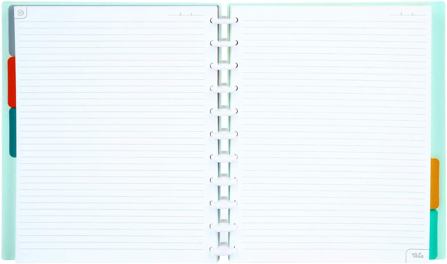 Talia Discbound Notebooks, Planner, Customizable, (Sage Green, Letter (8.5in x 11in))