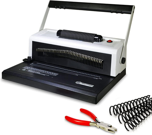 PPE S25A Coilbind Coil Punch & Binding Machine Free Crimper & 8mm Plastic COILS Box of 100pcs