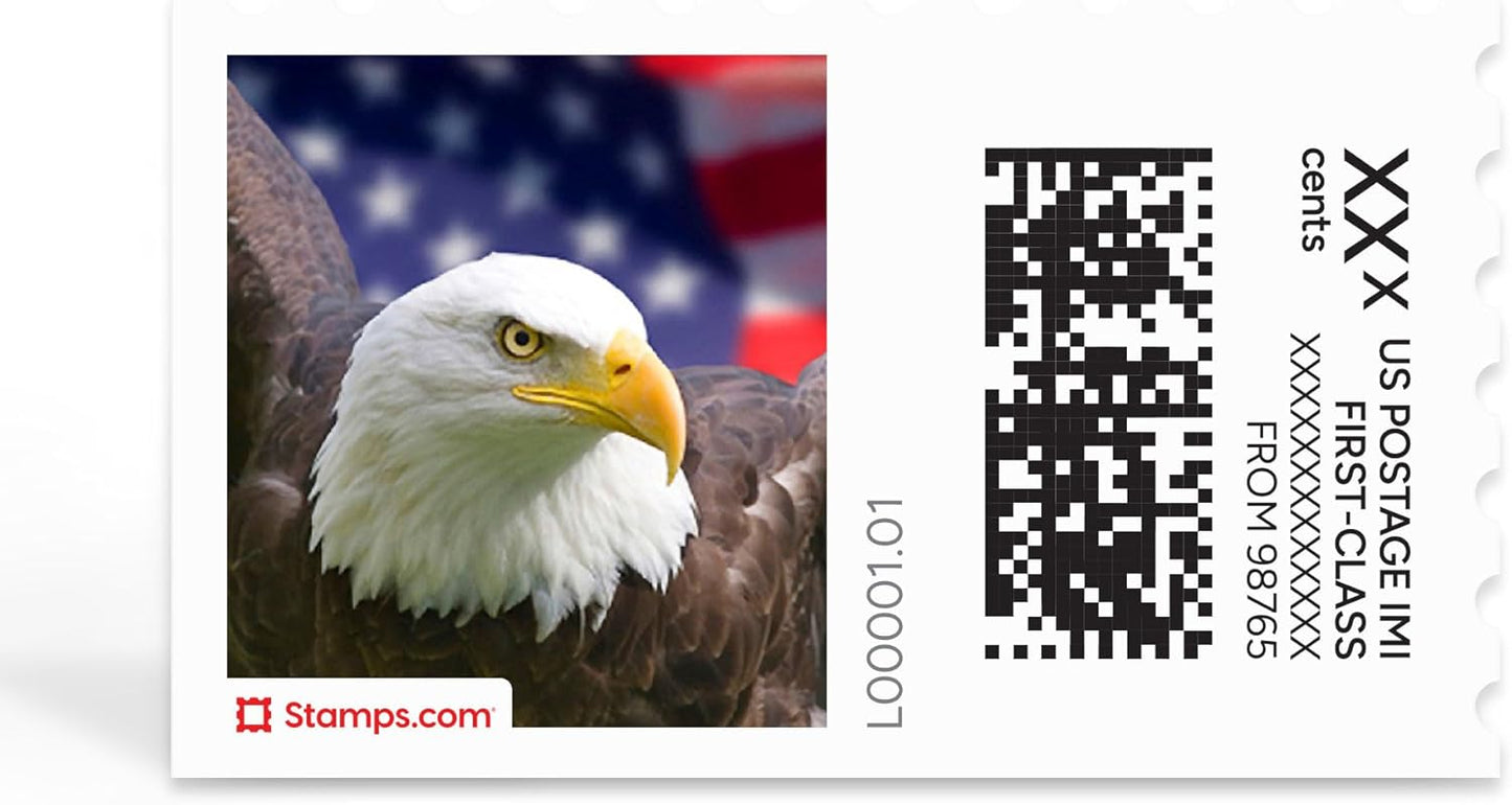 Soaring Eagle NetStamps 120-Pack (5 Sheets) Printable Postage Labels (Stamps.com Subscription Required) - Print Approved Postage - Inkjet & Laser Printers - Business, Personal, Home