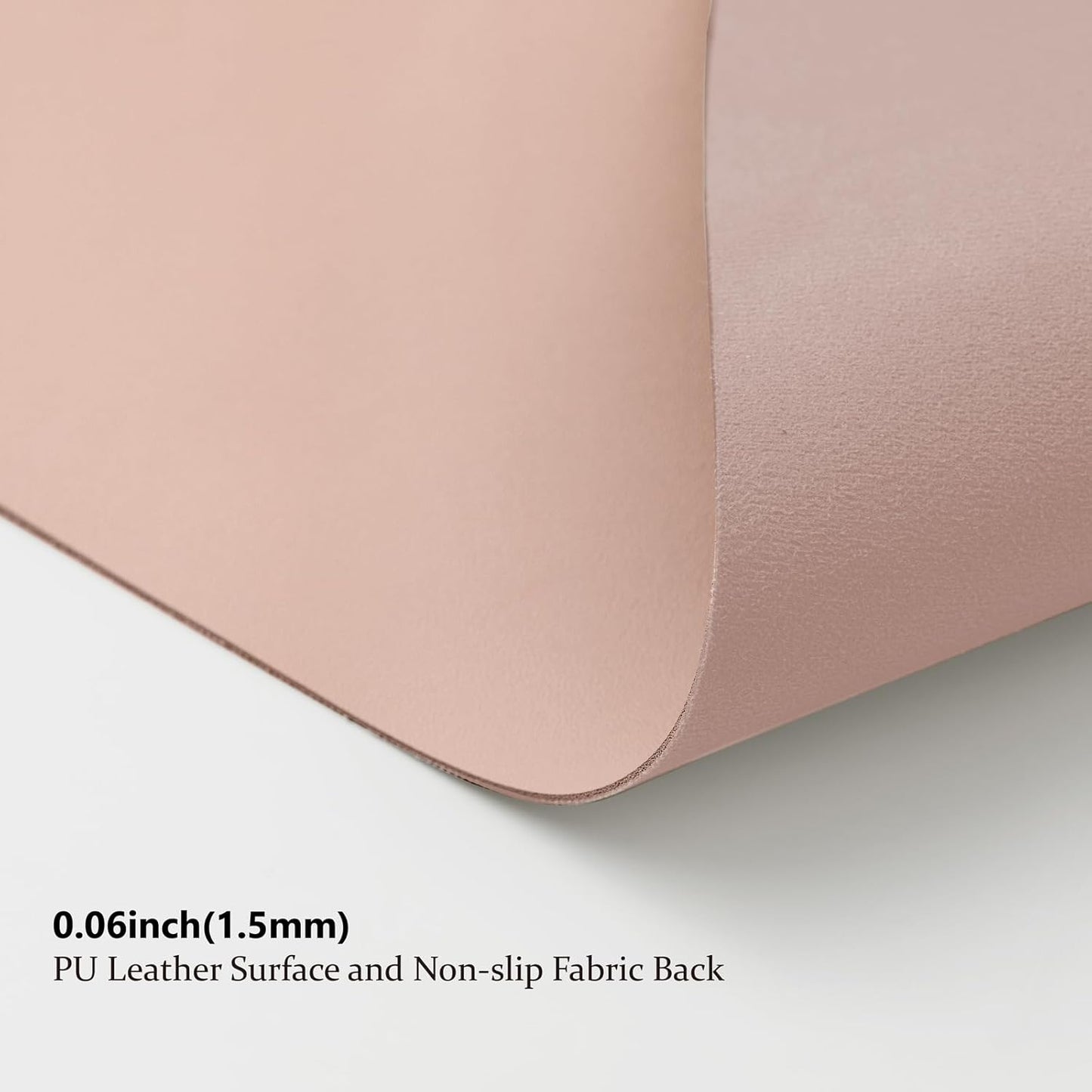 Large Desk Mat - 47.2"x 17" Non-Slip PU Desk Pad for Office and Home - Ideal for Large Mouse Pad and Desk Mats on Top of Desks(Pink)