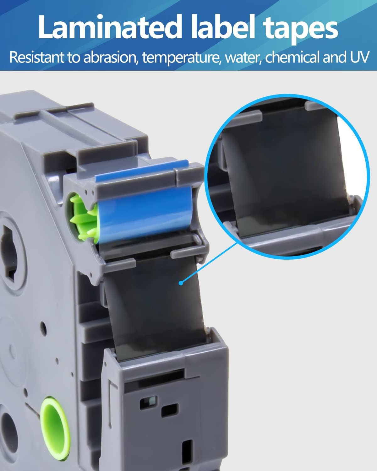 Weemay Compatible 3 Pack TZe-541 Replacement for Brother P-Touch Label Tape 18mm 0.7 Black on Blue 3/4 TZe TZ Tape TZ-541 TZ541 TZe541 for PT-D400AD PT-D610BT PT-D600 PT-D410 Printer, 0.7" x 26.2'