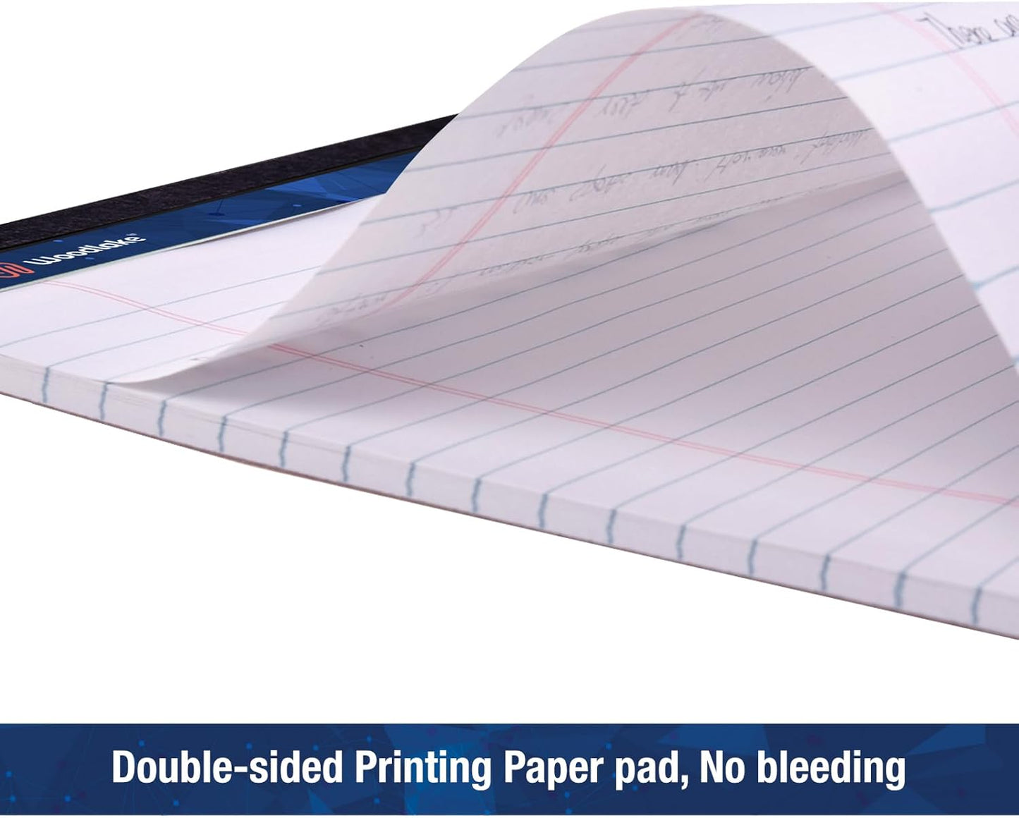 Woodlake Legal Pads 8.5 "x 14" – 6‑Pack, Wide Ruled, Premium White Paper Pad No ink Bleed, Micro‑Perforated Writing Pads,50 Sheets, Legal Size Note pads for School, Office & Home, Made in USA