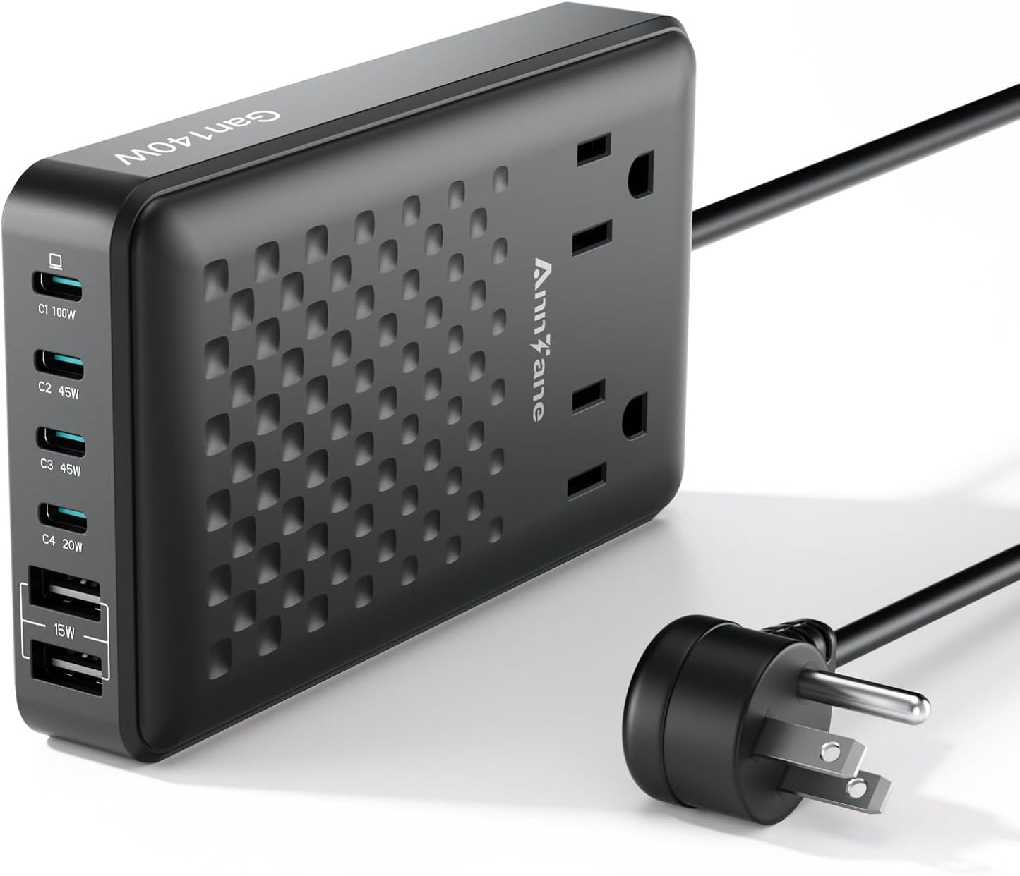 Charging Station 140W USB C Charger Block, Upgraded GaN III 8-in-1 Fast Charging Station Hub，PD 100W Laptop Charger Adapter Compatible with Compatible with MacBook Air/Pro,iPhone16/15,Galaxy S24 etc