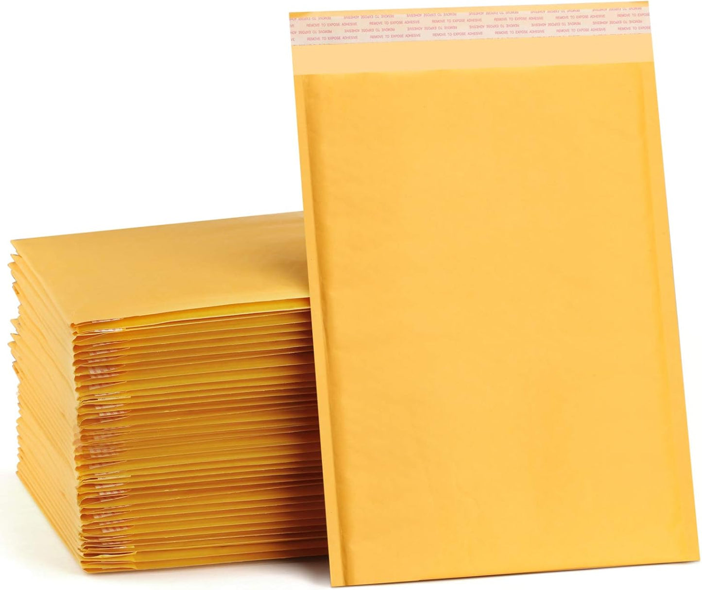 UCGOU Kraft Bubble Mailers 10.5x16 Inch 25 Pack Usable Size 10.5x15 Yellow Padded Envelopes #5 Large Mailing Packages Self Sealing Tear Resistant Boutique Bulk Mail Shipping Bags for Book and More