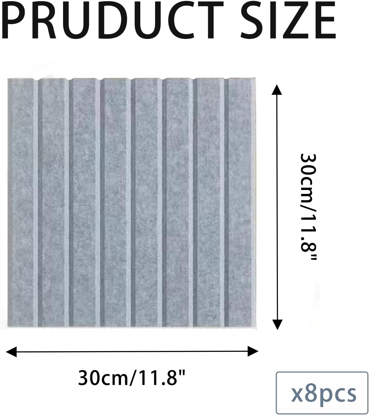 KEYIDE 8Pack Large Cork Boards for Walls, 12"x12" Felt Pin Board for Wall, Bulletin Board Tiles for Office Wall Decor (Beige)