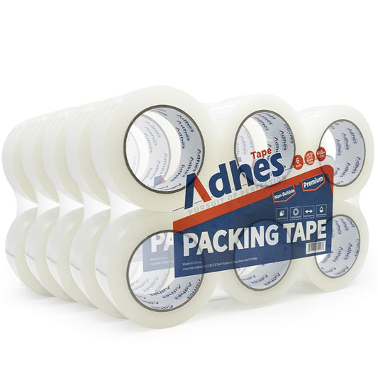 ADHES Heavy Duty Packing Tape, 30 Rolls, 1.88 Inch x 55 Yards, 2 mil Shipping Tape Refills, Packaging Tape, Box Tape for Moving, Shipping, Mailing and Sealing