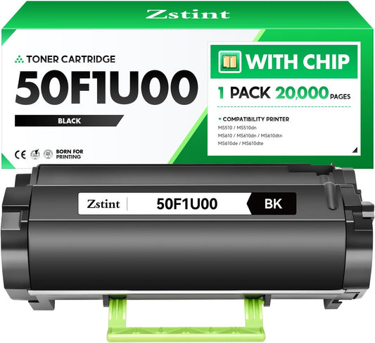 50F1U00 Toner Cartridge Ultra High Yield with Chip Compatible Replacement for 50F1U00 501U Toner for use in Lexmark MS510 MS510dn MS610 MS610dn MS610de MS610dte MS610dtn Laser Printer (Black,1-Pack)