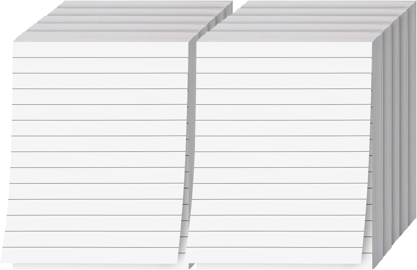 Memo Pads, White, With Black Lines – Lined Paper Notepads, Scratch / Writing Pad for Planning, To-Do Lists, Appointments, Reminders, Home, Office – 50 Sheets Per Pad, 10 Pads per Pack – 8.5" x 11"