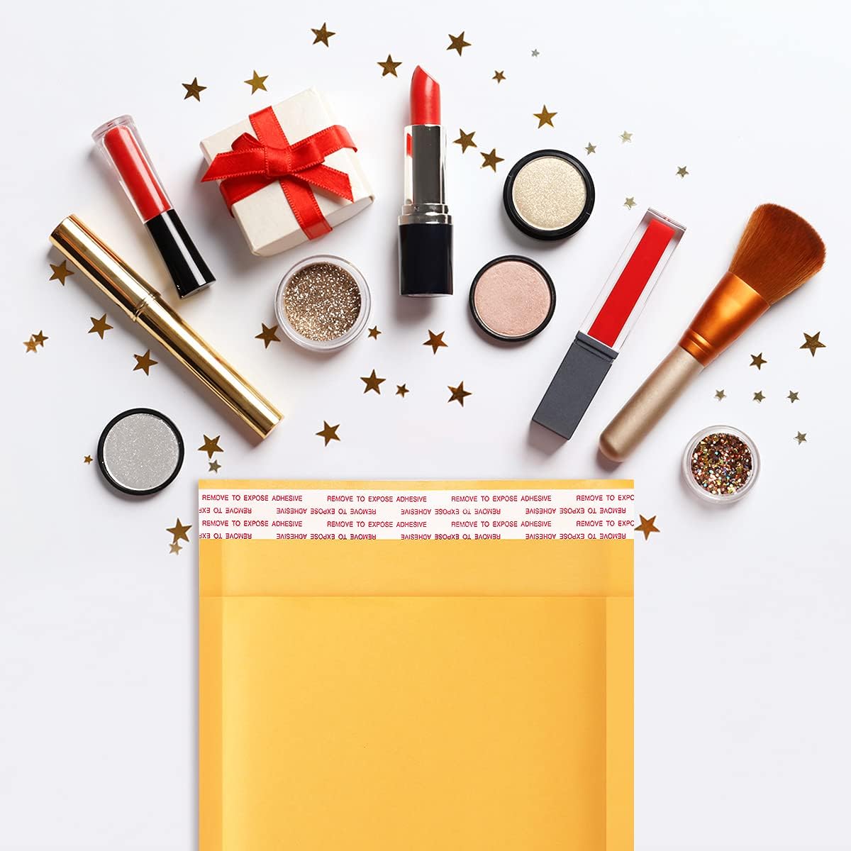 UCGOU Kraft Bubble Mailers 6x10 Inch 50 Pack Usable Size 6x9 Inch Yellow Padded Envelopes #0 Small Business Mailing Packages Self Sealing Tear Resistant Boutique Shipping Bags for Jewelry Supplies