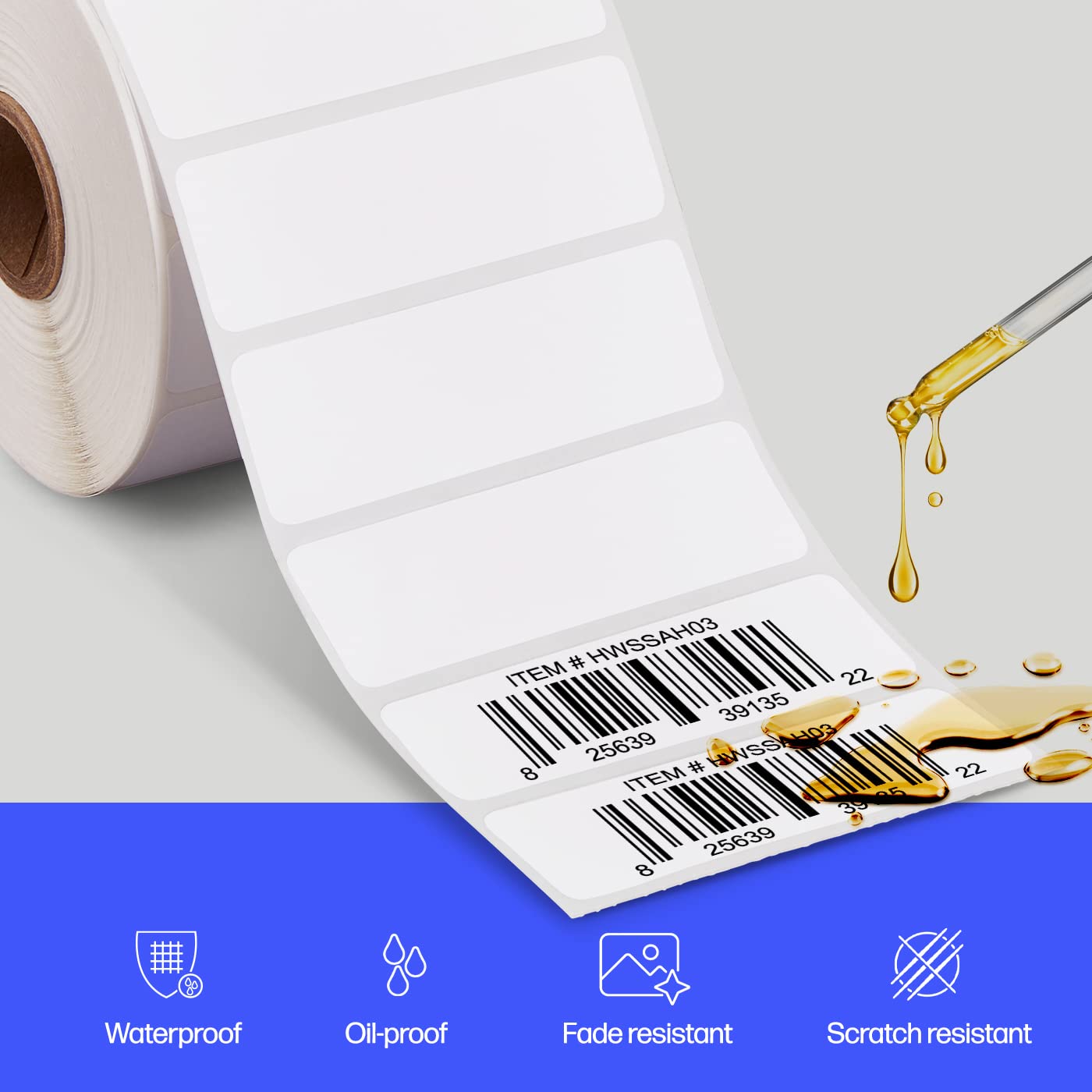 NEW HP WORKSOLUTIONS HPKER3X1PK2 3X1 LABEL 2 ROLLS OF 1375 (2750 SHEETS)