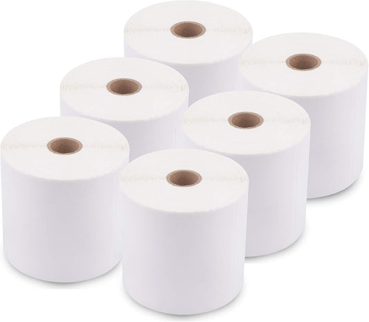 enKo (6 Rolls, 2,700 Labels) 4 x 6 Direct Thermal Address & Shipping Labels Compatible for Zebra 2844 ZP-450 ZP-500 ZP-505, Rollo, Eltron, Neatoscan