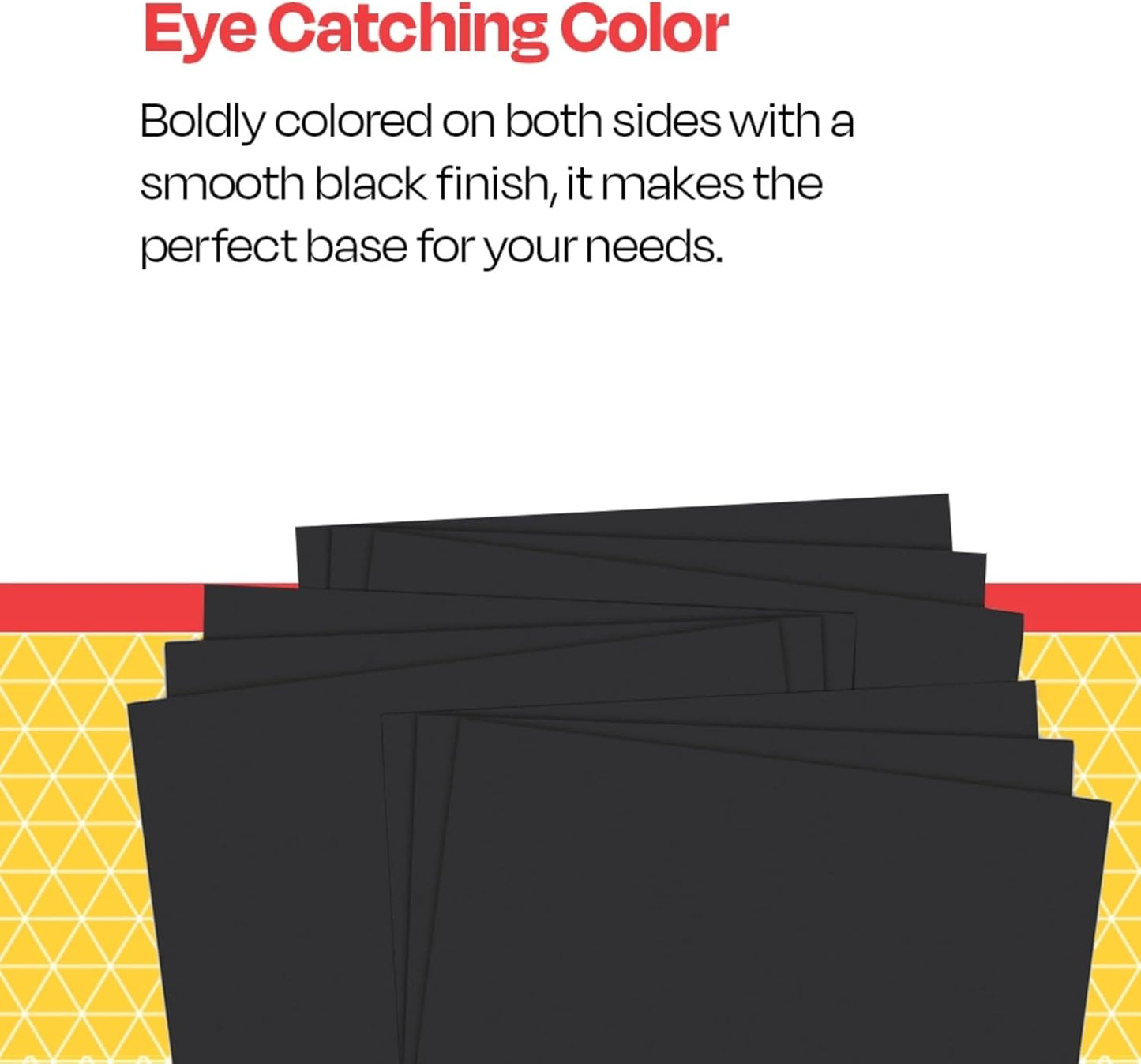 School Smart Railroad Poster Board Paper, 22 x 28 Inches, 6-Ply, Black, Pack of 25