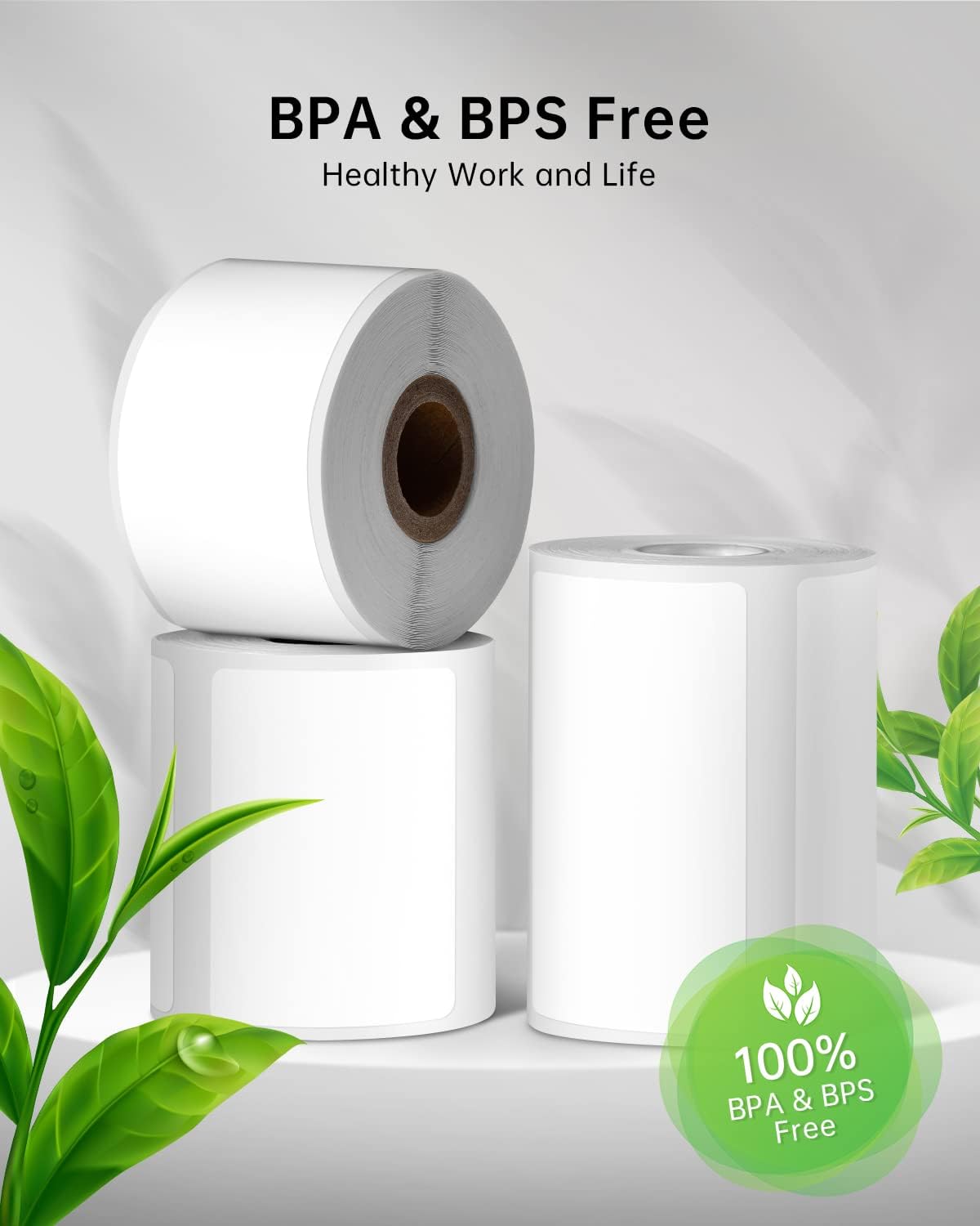 Phomemo Labels Set, M220 M110 M108 M250 M260 M150 M221 M120 M200 Label Maker Tape,Black on White Thermal Paper Self-Adhesive Stickers, Include 1.57'' x 1.18'',1.96'' x 1.18'',1" x 2-5/8"