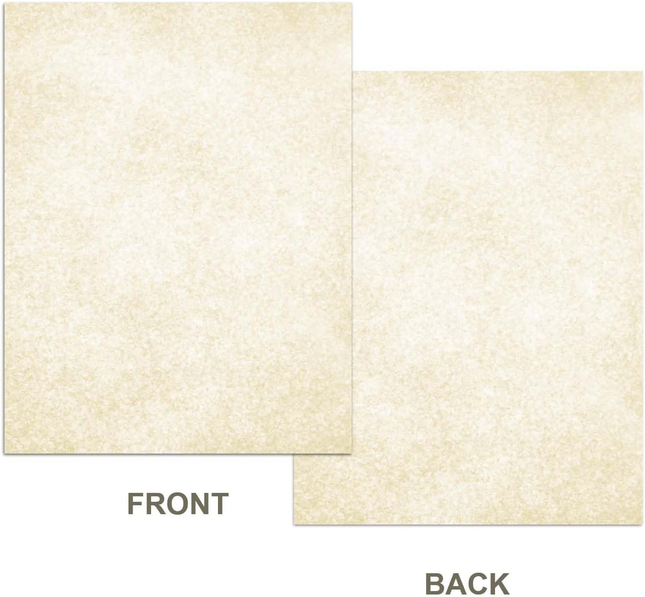 Parchment Paper for Certificates - Stationary for Resumes, Diplomas, Letter Size Certificate, 100 Sheets Double-Sided, 100gsm, 8.5" x 11" for Printing