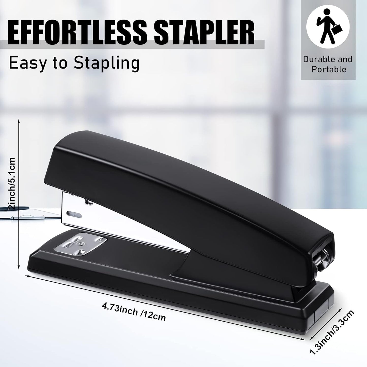 Marspark 10 Pcs Stapler for Desk Office Staplers Bulk with 6000 Staples 25 Sheet Capacity for School Office