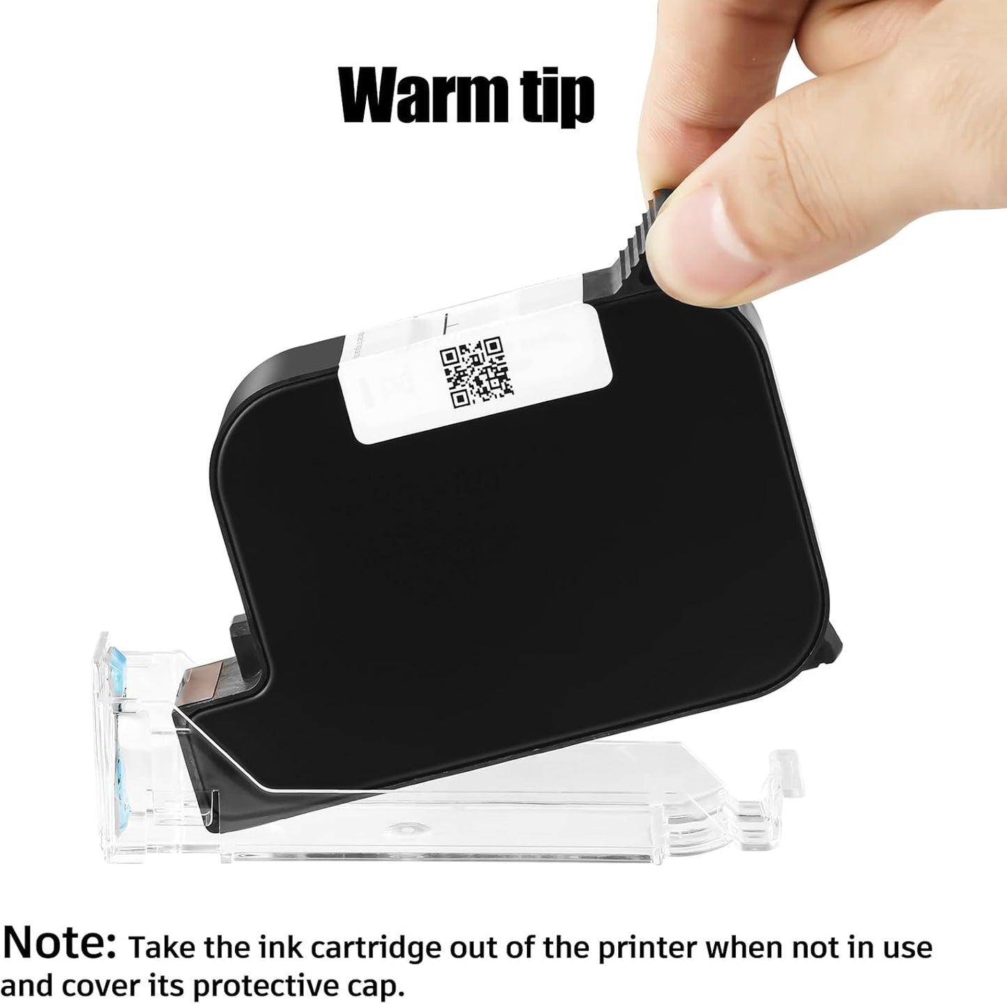 Original New 42ml Quick Dry Ink Cartridge, Replacement Compatible for 0.5inch/12.7mm Handheld Inkjet Printer TIJ314/TIJ990/T1000(Red)