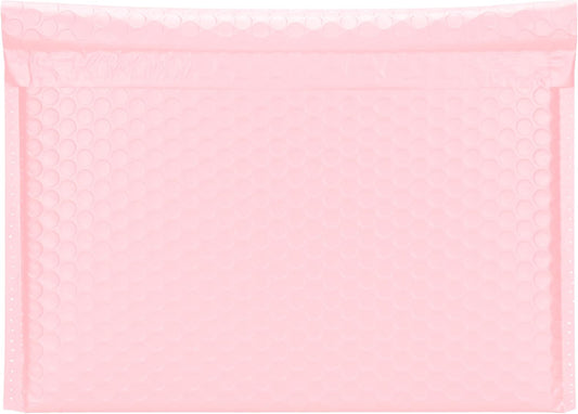 Light Pink Side-Loading Bubble Mailers 12 x 9 Inches,Self-Seal Padded Mailing Envelopes, Pack of 27