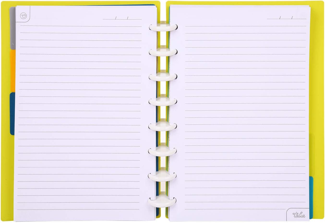 Talia Discbound Notebooks, Planner, Customizable, (Verdant Green, Junior (5.5in x 8.5in))