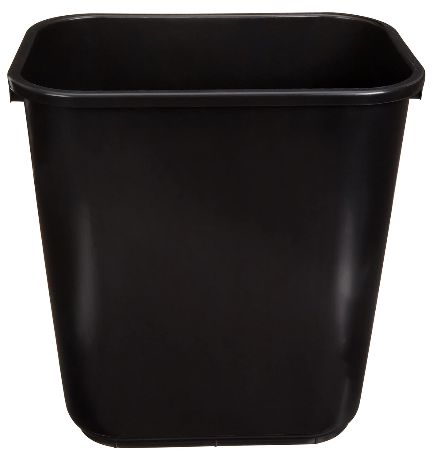 Amazon Basics Trash Can, Rectangular Commercial Office Wastebasket, 7 Gallon (Pack of 6), Black (Previously AmazonCommercial Brand)