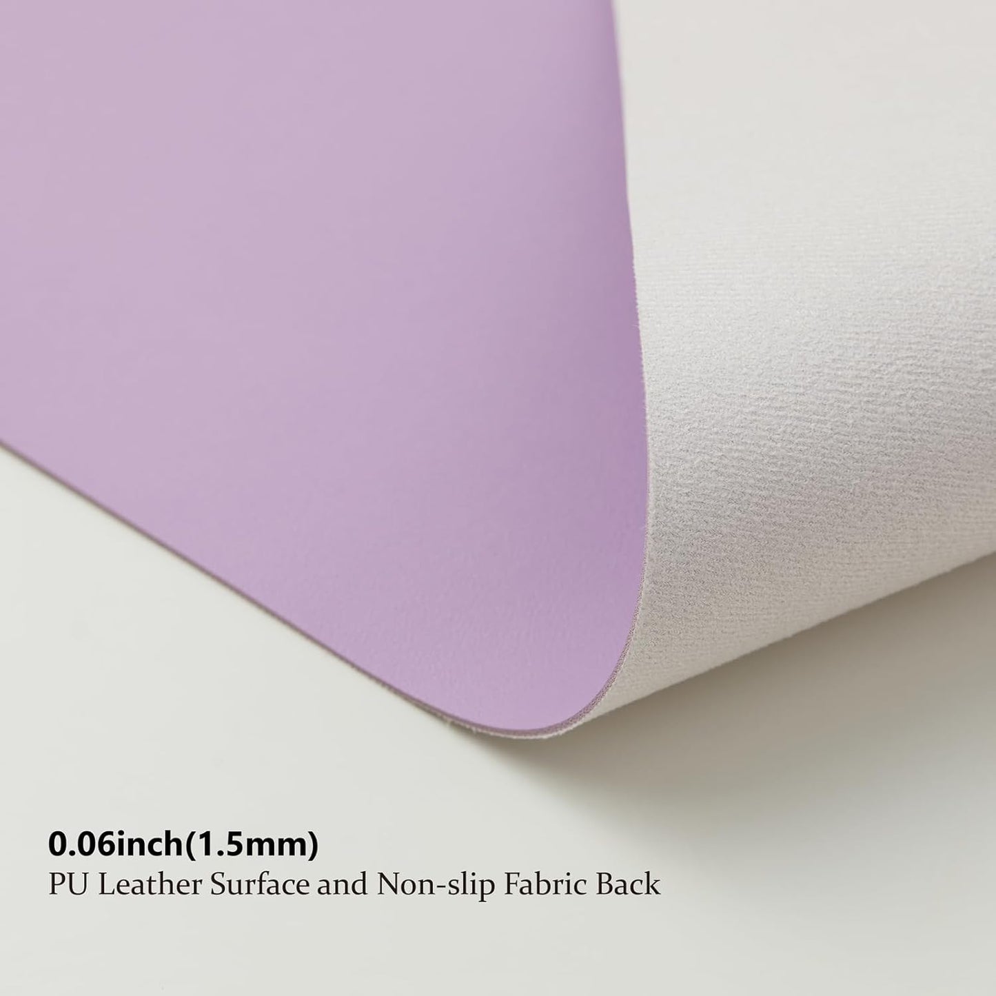 Leather Desk Mat - Non-Slip PU Desk Pad for Office and Home - Desk Organization and Accessories - Ideal for Large Mouse Pad and Desk Mats on Top of Desks (Purple,31.5"x 15.7")