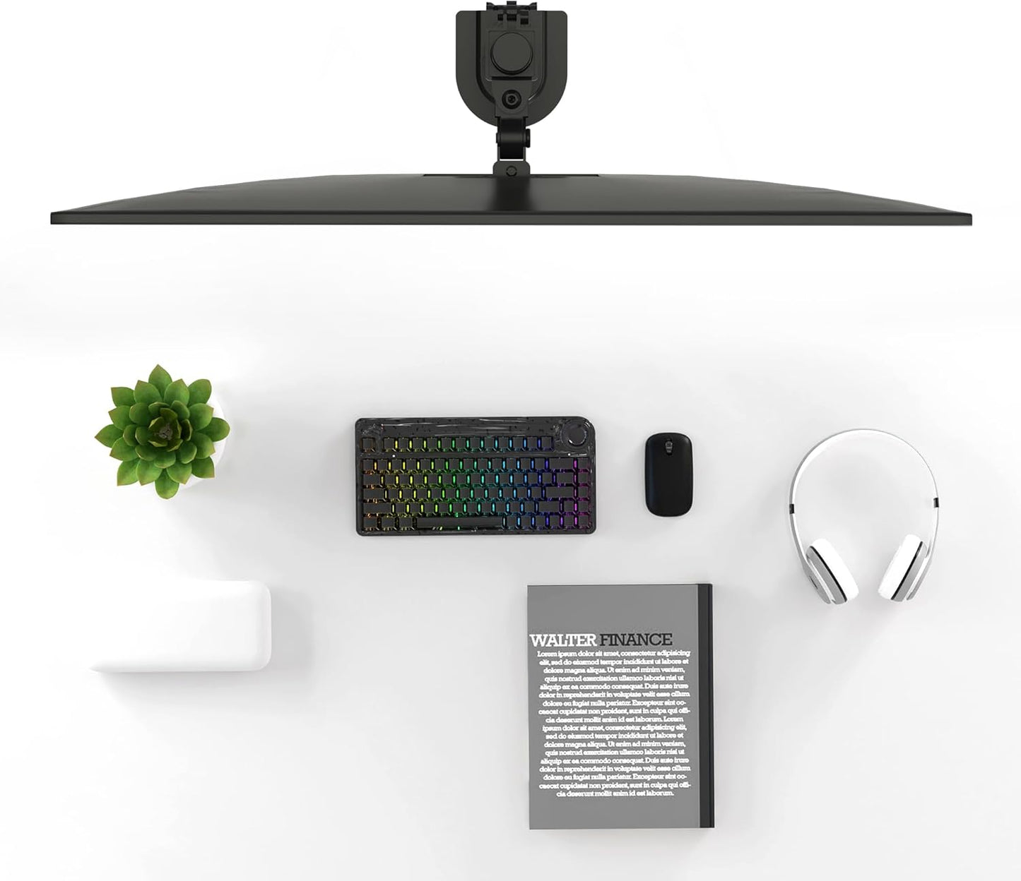 Pholiten Single Monitor Stand, Heavy Duty Adjustable Monitor Arm Desk Mount for 13-32Inch, Tilt, Swivel, Rotate, Support 22 lbs,Black