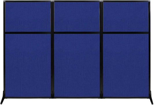 Versare Workstation Partition | Portable Wall Divider | Modern Office Cubicle | Free Standing Privacy Screen | Flexible Work Space | 99" x 70" Royal Blue Fabric Panels