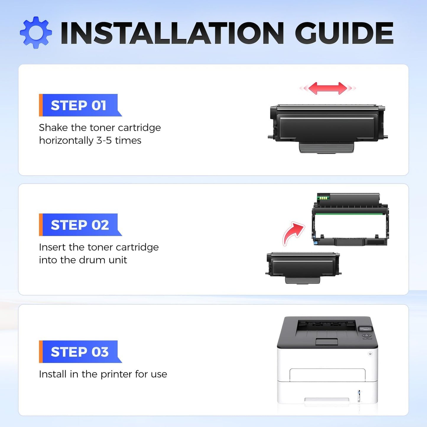 B220Z00 Imaging Unit (Not Toner) High Yield 1-Pack Replacement for Lexmark B220Z00 Drum Unit Compatible with Lexmark B2236 MB2236 B2236dw MB2236adwe MB2236adw Laser Printer Ink All-in-One 12,500 Pages