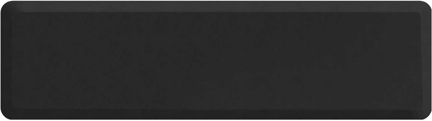 NewLife by GelPro Anti-Fatigue Nonslip 1/2" Thick Hard Floor Utility Mat for Garage, Patio and Kitchen, 20" x 72", Leather Grain Black