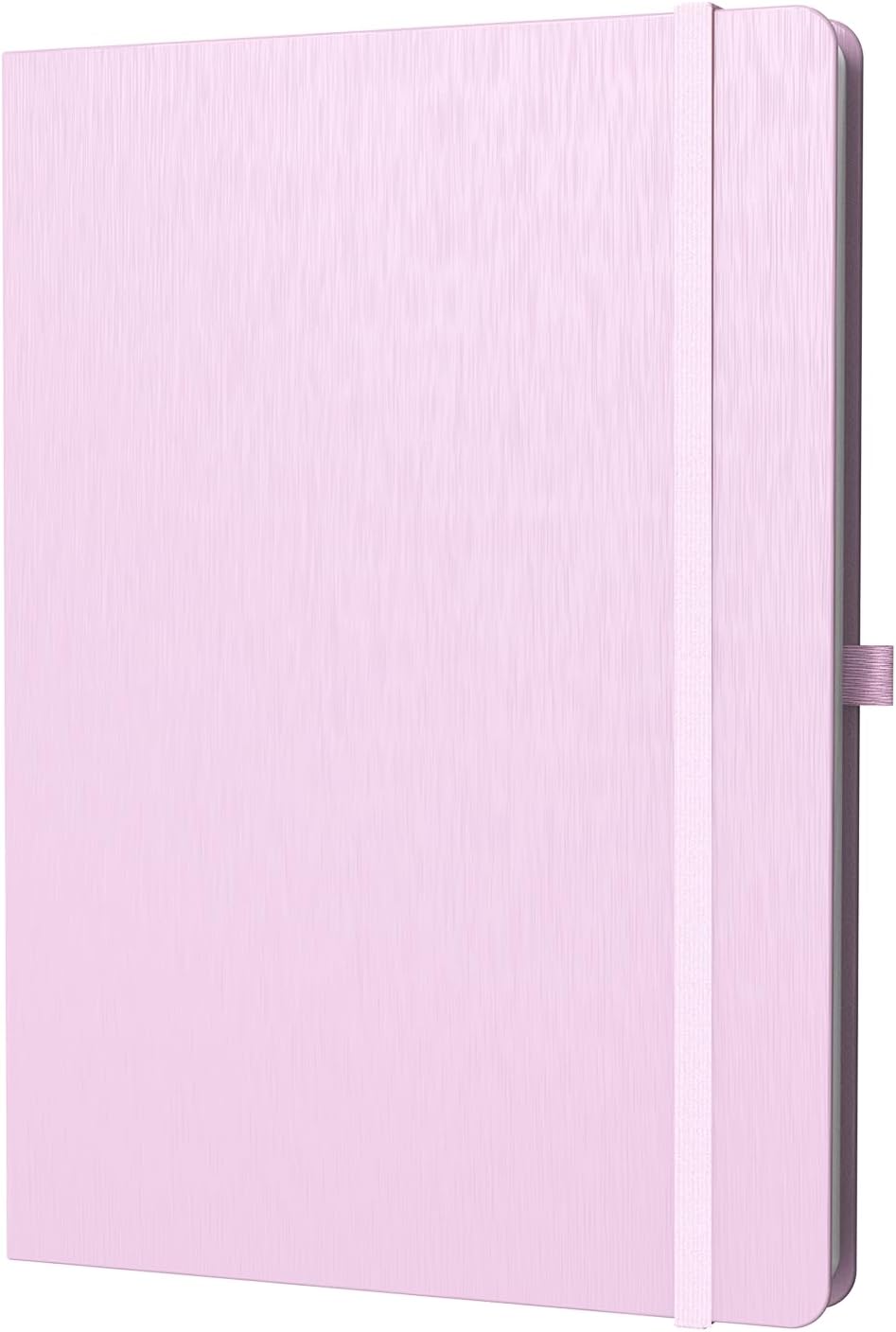 A4 Lined Journal Notebook, 8mm Ruled Notepad, Journaling for Writing, Work, School, Travel and Note Taking, Hardcover 160 Pages (80 Sheets) 8.27 x 11.6 inches (Pink)