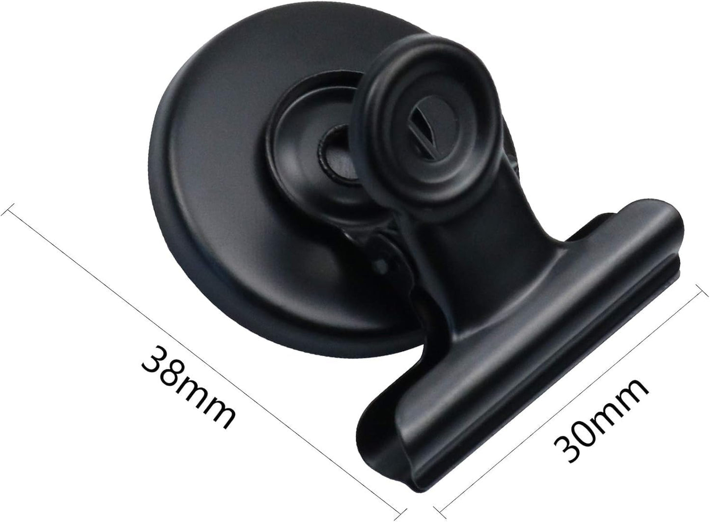 Grtard 60 Pack Magnetic Clips Heavy Duty, Black Magnet Clips for Fridge, Refrigerator Magnets, Strong Magnetic Clip, Scratch Free Magnets with Clip for Whiteboard, Refrigerator, Cruise, Locker
