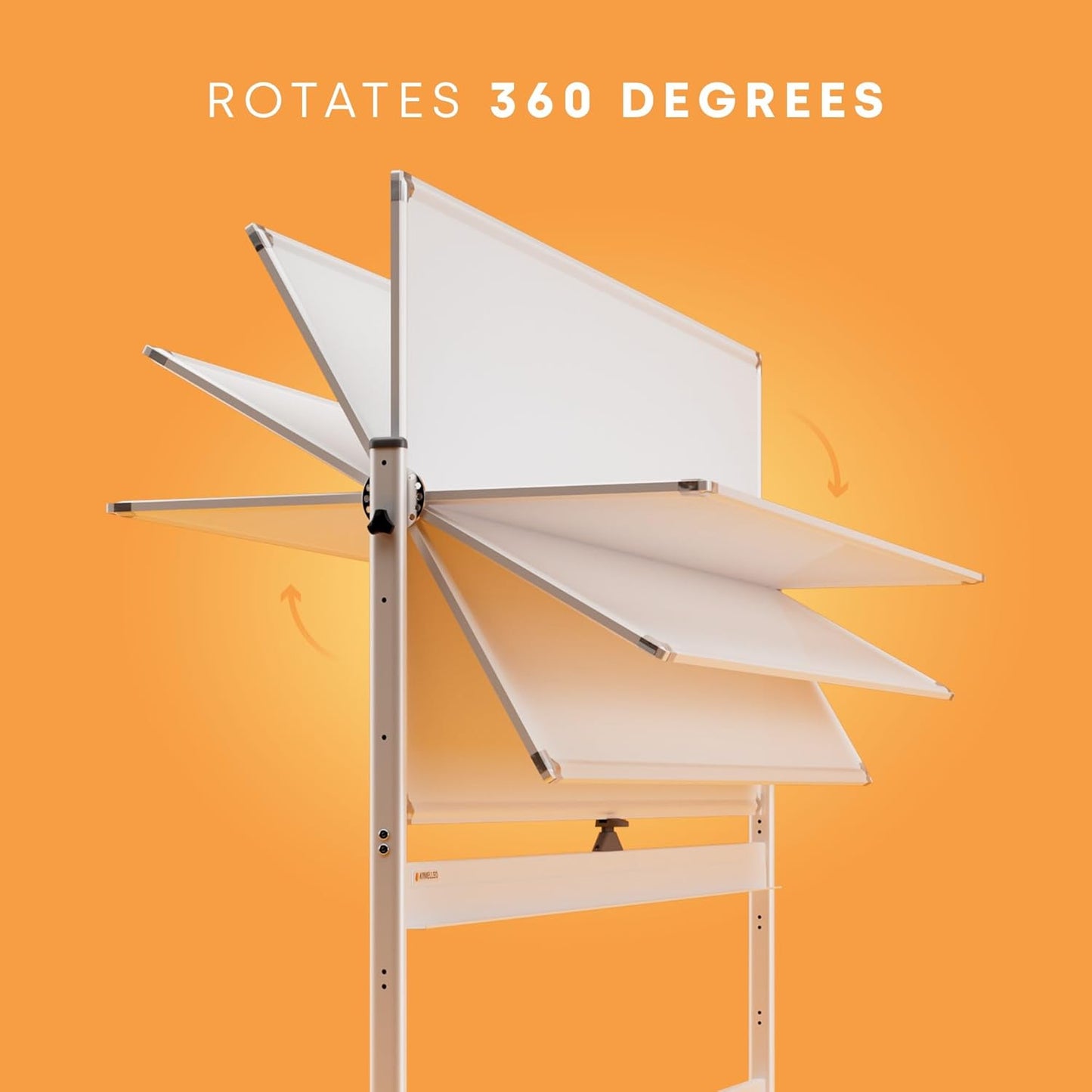 Rolling Dry Erase Board 70 x 36 - Large Portable Magnetic Whiteboard with Stand - Double Sided Easel Style Whiteboard with Wheels - Mobile Standing White Board for Office, Classroom & Home