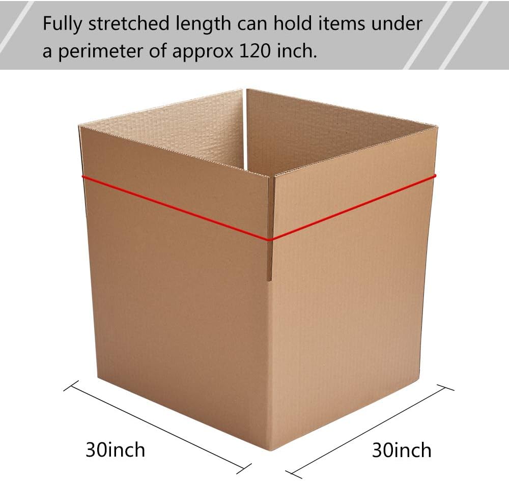 Coopay 12 Inches Extra Large Rubber Bands, 30 Pieces Heavy Duty Trash Can Band Bulk, Strong Elastic for Office Supply School Home, Garbage Cans, File Folders (Red)