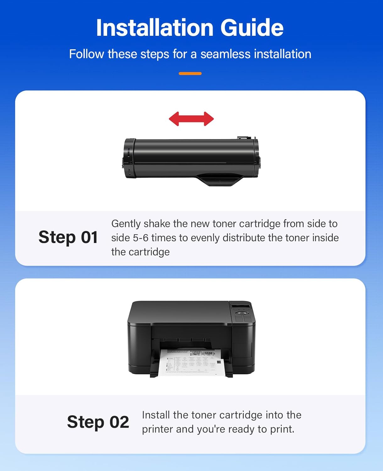 WorkCentre 3655 Black Extra High Capacity Toner Cartridge 106R02740 1-Pack Replacement for Xerox 106R02740 106R02736 106R02738 Toner Compatible with Xerox WorkCentre 3655 Laser Printer Ink All-in-One