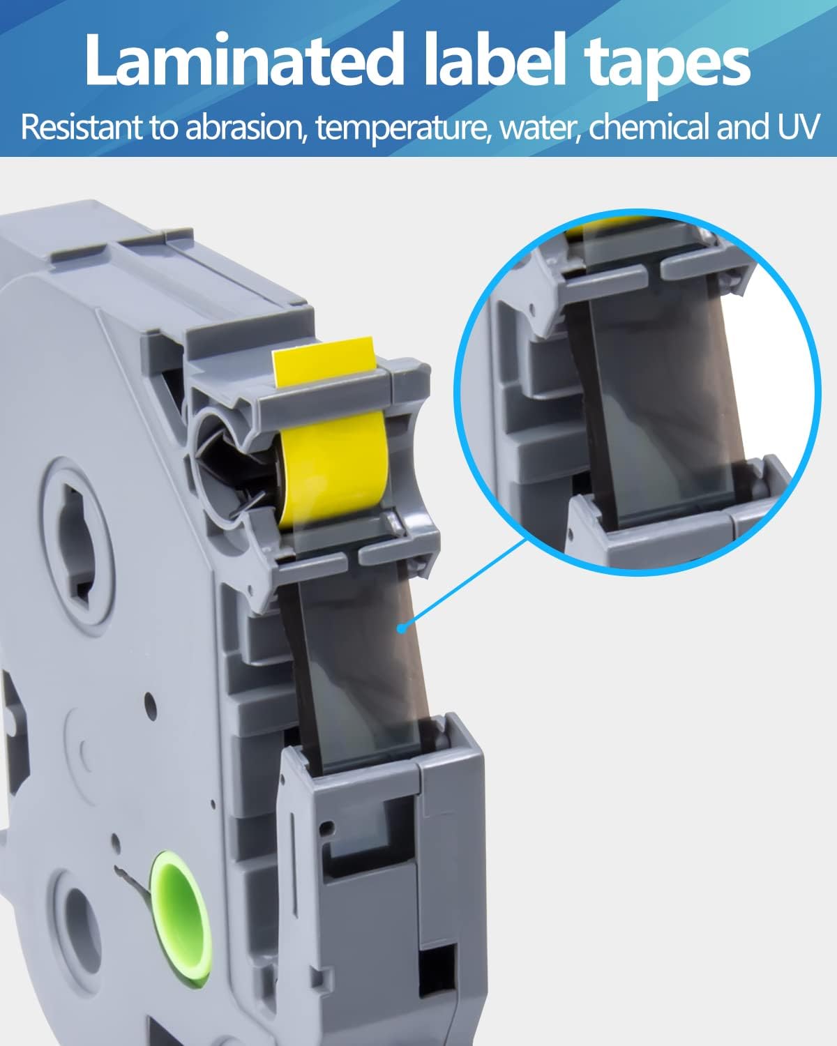 Weemay 3 Pack TZe-621 Compatible for Brother P-Touch Label Tape 9mm 0.35 Black on Yellow TZe TZ Tape TZ-621 TZ621 TZe621 3/8 Label for PTouch PTD210 PTD220 PTH110BP PTD410 PTD600 Printer