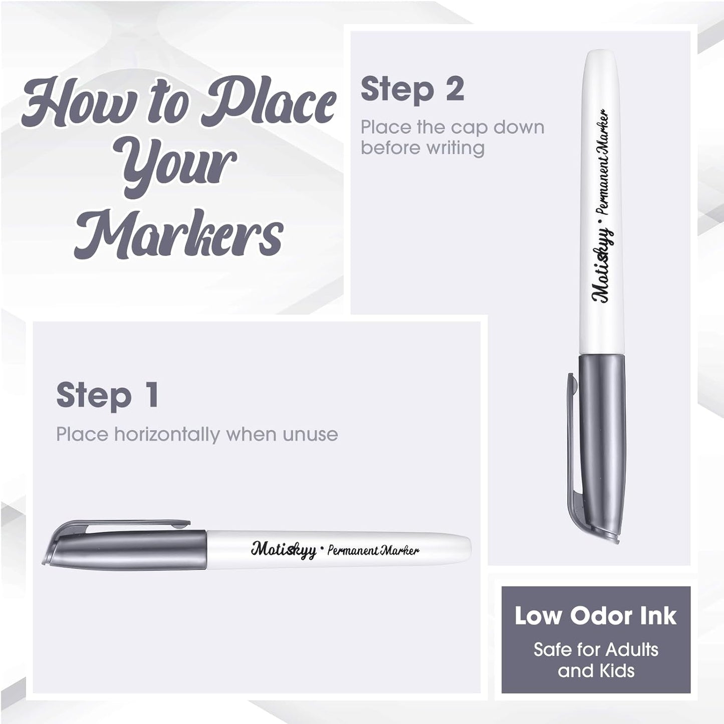 12 Pcs Metallic Permanent Markers Bulk Gold Silver Metallic Pens Fine Point Paint Markers for DIY Crafts Gift Card Making Artist Illustration(Gold Silver Copper)