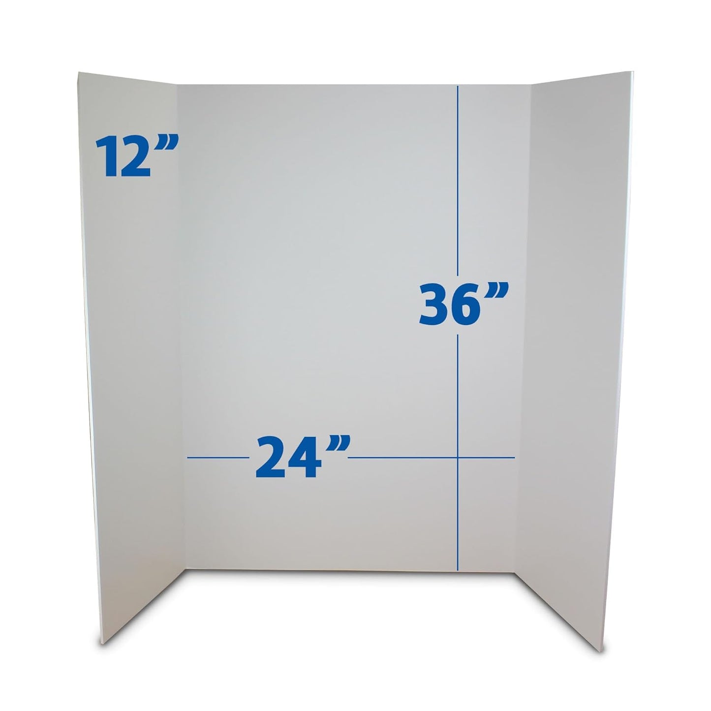 Flipside Products 36” x 48” Foam Project Boards for Presentations, Science Fair, School Projects, Event Displays and Trifold Picture Board - White - 10 Pack
