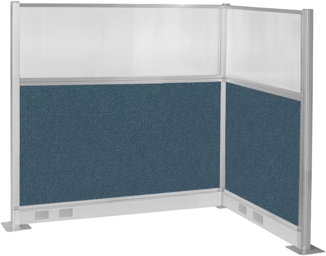 Versare Pre-Configured Hush Panel Electric Cubicle | Workstation Divider Walls | Cubicle Privacy Panels | Office Partition Walls