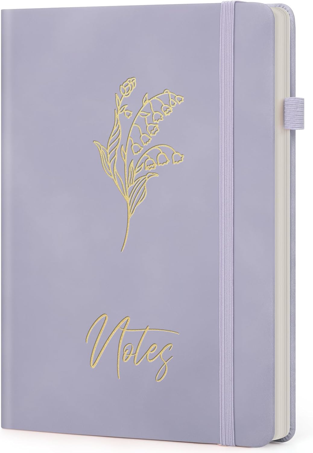 Lined Journal Notebook For Women, 200 Pages A5 Hardcover Leather Journals For Writing College Ruled Notebook For Work School Note Taking Business Diary Notepad 5.7'' X 8.3''- Smoky Purple