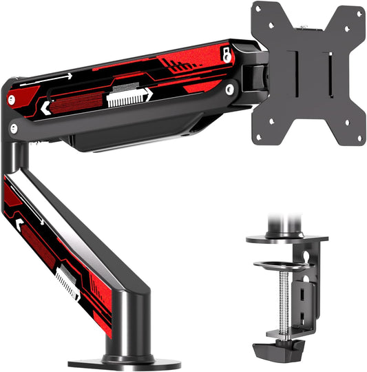 Suptek Monitor Mount Gas Spring Arm Desk Mount Stand - Fully Adjustable, Fits 32 inch Monitors, Weight Capacity up to 22 lbs (MD8WR)