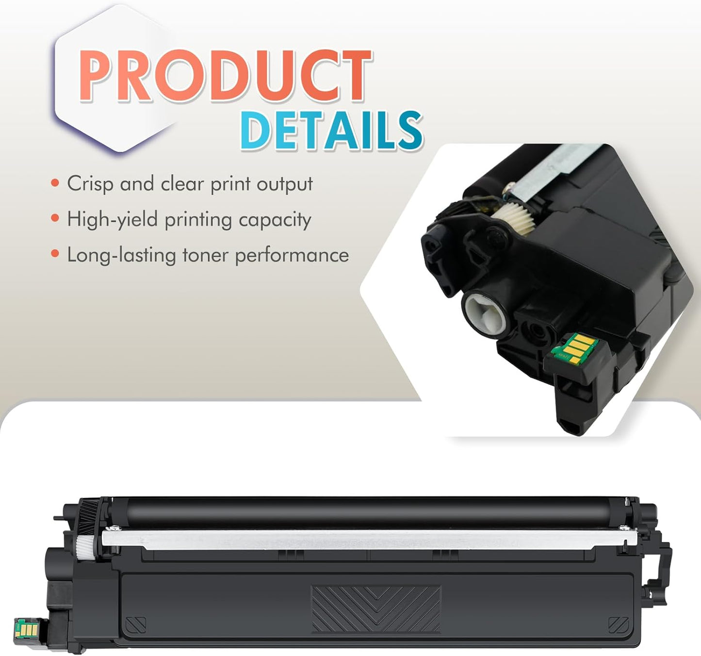 TN229XL TN229 Toner Cartridges 4 Pack MFC-L3780CDW MFC-L3720CDW Compatible for Brother TN229 TN229XL HL-L3280CDW HL-L3220CDW HL-L3300CDW HL-L3295CDW Printer TN 229XL TN-229XLBK/C/M/Y High Yield