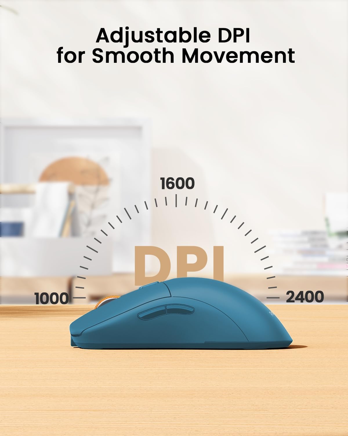 ProtoArc Bluetooth Wireless Mouse, USB C Mouse, EM15 Rechargeable Compact Portable Type C Wireless Mice for Laptop, Tablet, PC, Windows, Mac OS-Blue