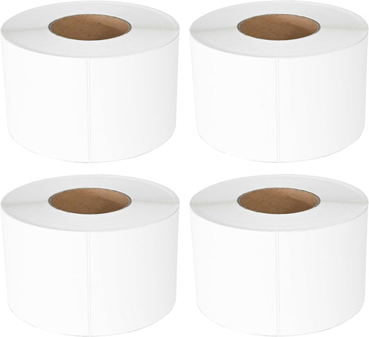 L LIKED 4000 Thermal Labels 4" x 6" Perforated Industrial Thermal Shipping Labels with 3" Core, (Commercial Grade)