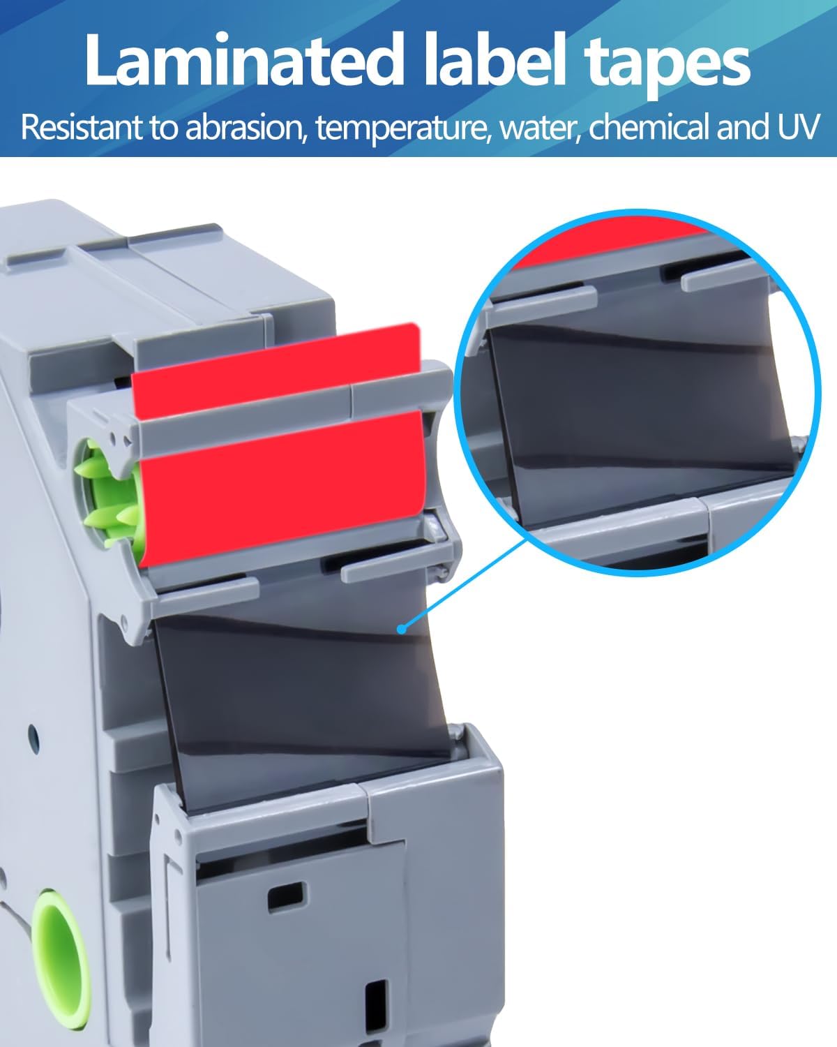 Weemay 3 Pack TZe451 24mm Black on Red Laminated Label Tape Compatible with Brother Label Maker Tape TZe-451 TZe 451 TZ-451 TZ451 for PTouch PT-E500 PT-D600 PT-P750W PT-P900W Printer, 1 in x 26.2 ft