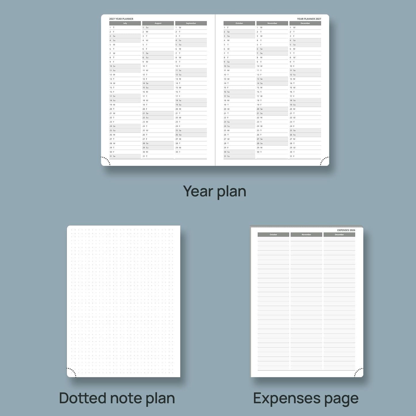 POPRUN 2026 Planner (Medium Size 8.5''x 6.5'' Hardcover) - Daily Weekly and Monthly Calendar Agenda 2026 Appointment Book with Hourly Time Slots, Monthly Tabs, 100 GSM - Light Yellow