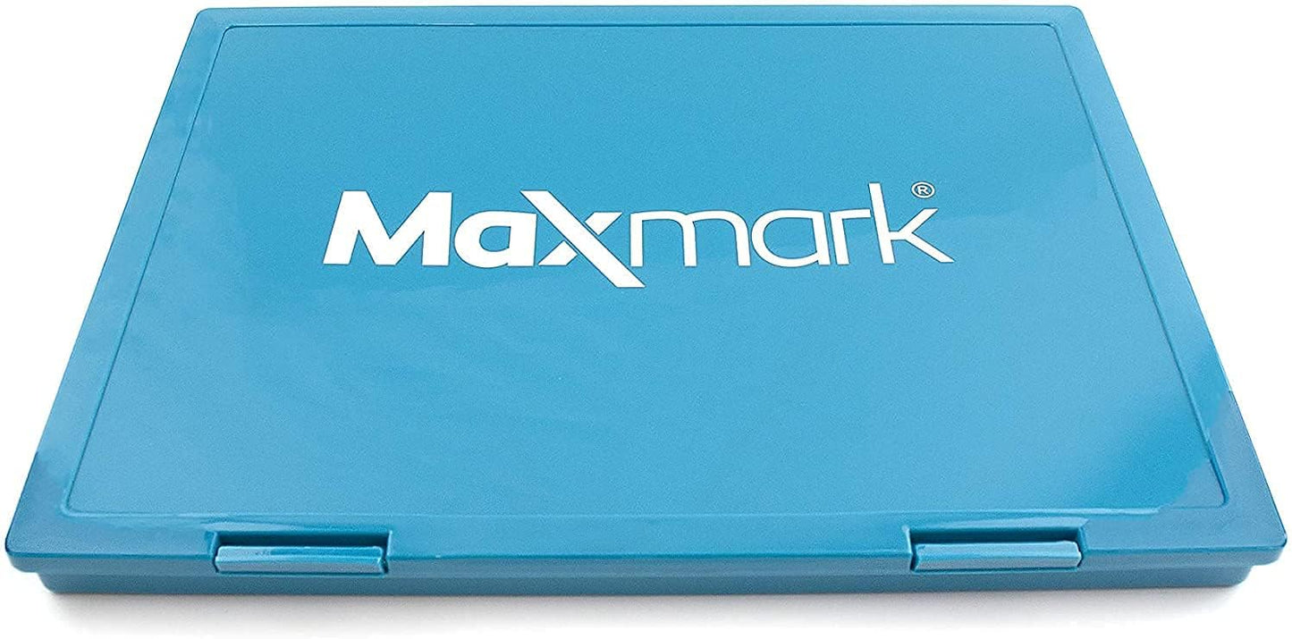 MaxMark Extra Large Red Ink Stamp Pad - 8.25" x 11.5" - Industrial Felt Pad - Red Color