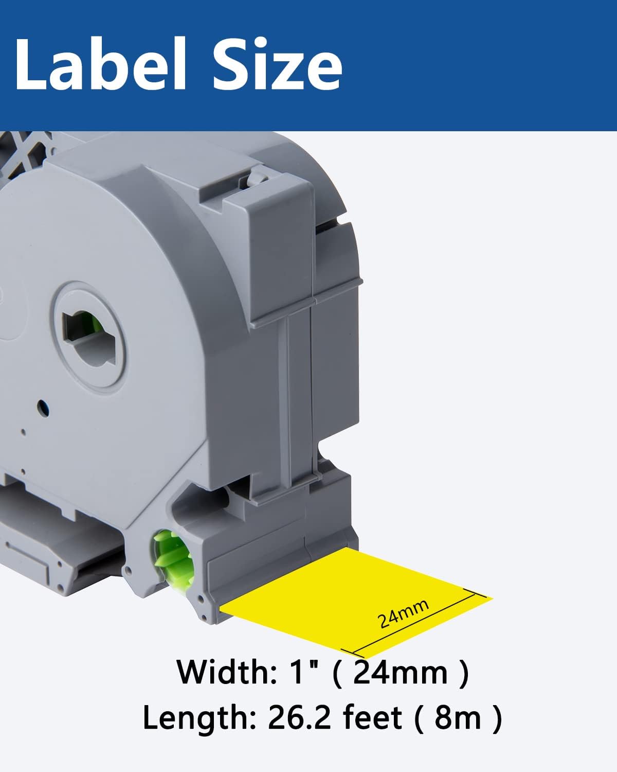 Tze Tz Tape 24mm 0.94 Laminated Yellow Compatible for Brother P Touch Label Maker Tape TZe-651 TZe651 Label Tape for PT D600 D610 P710BT P910BT, Black on Yellow, 0.94 Inch x 26.2 Feet, 3-Pack