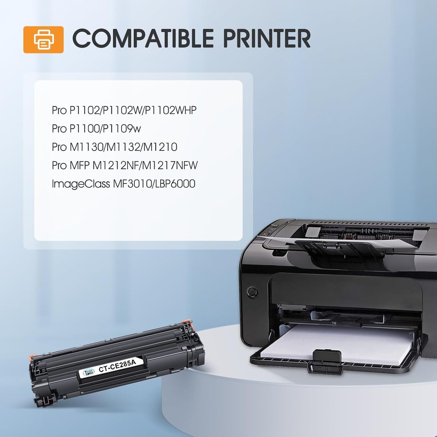 Cool Toner Compatible CE285A 85A Toner Replacement for HP 85A CE285A P1102w Toner Cartridge for HP LaserJet Pro P1102w M1212nf MFP P1109w M1217nfw P1102 P1100 M1132 M1210 1102w Printer (Black, 4-Pack)