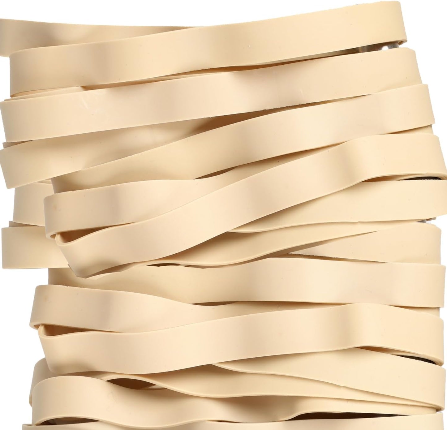 Rubber Bands Size#107 Heavy Duty Big Wide rubber band 30PCS Elastic Bands for Office Supply Trash Can File Folders Litter Box Rubber Bands (Light brown)