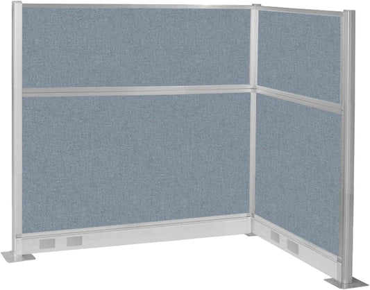 Versare Pre-Configured Hush Panel Electric Cubicle | Workstation Divider Walls | Cubicle Privacy Panels | Office Partition Walls